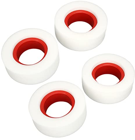 Xiuganpo Soft Sponge RC Double Stage Tire Foam för 1/10 1/8 RC Crawler, 2,2 Inch Transparent Color Biltillbehör, 4st Crawler Tire Foam för SCX10, etc. (Röd)