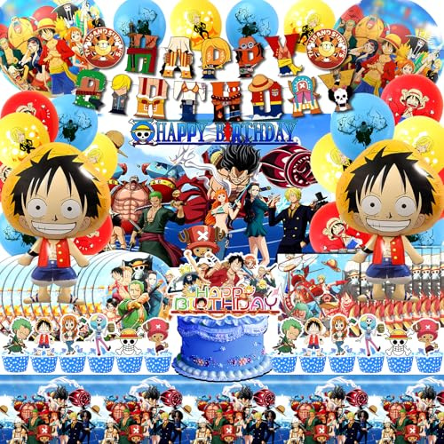 80 Pcs Decorazioni Compleanno Piec, Set Palloncini Compleanno Piec, Festa Sfondo, Palloncini, Kit Addobbi, Festa, Set Stoviglie