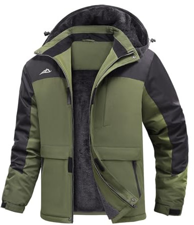 Svanco Vestes de Ski Homme Parka Hiver Chaud Imperméable Manteau Coupe Vent Blouson De Ski à Capuche