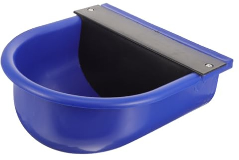 Milisten Abreuvoir Automatique Couleur Aléatoire pour Bovins et Chevaux Distributeur D'eau en Plastique Bleu , sans Rouille ni Déformation Bol D'eau Potable Fiable pour Usage en Ferme