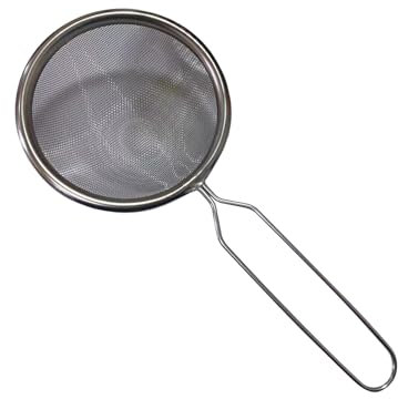 Tamis à Maillage Fin | Tamis à Farine 12 cm avec Poignée | Filtration Inox pour Sucre Glace Pâtisserie Préparation Culinaire