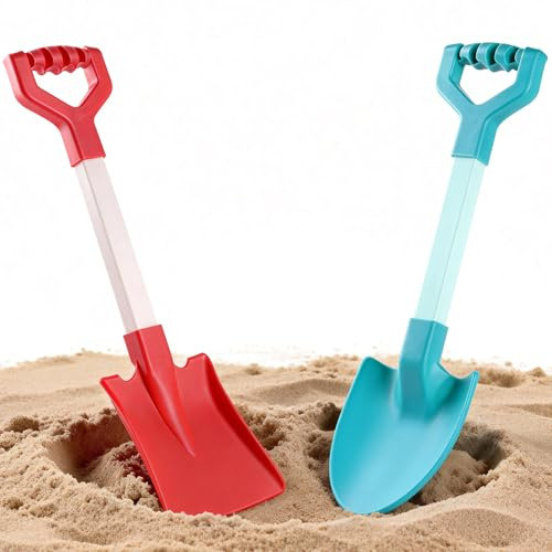 20 Inch Beach Sand Shovels for Kids (Red)