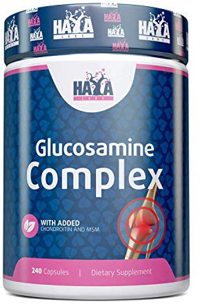 Haya Labs - Complejo de Glucosamina Condroitina y MSM - 240 cápsulas