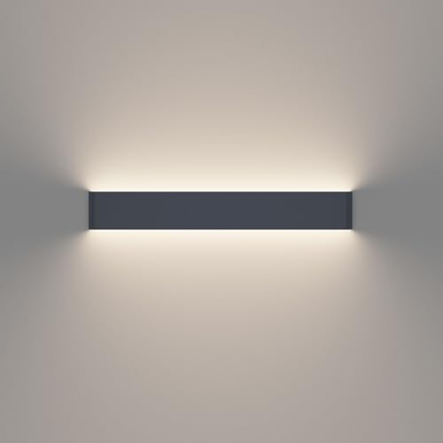 K-Bright Lampada da Parete LED, 61CM Applique da Parete,in Alluminio Lampada,Lampada da Muro,4000K bianco naturale,Grigio Scuro