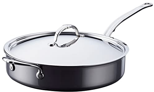 Hestan - NanoBond Collection - Stainless Steel Titanium Sauté Pan, Induction Cooktop Compatible, 5 Quart