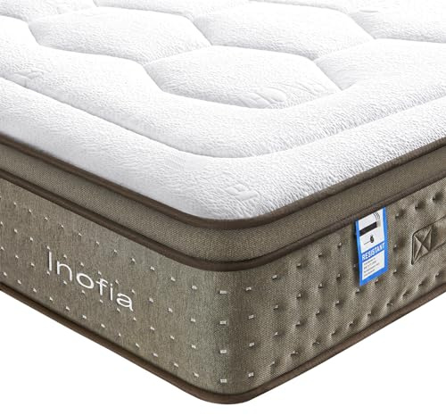 Inofia King Mattress,12 Inch Memory Foam Mattress with Stellar Pocket Sprung, King Size Bed with Tencel Fabric,OEKO-TEX Certified,The Imperial Collection(150×200×30cm)