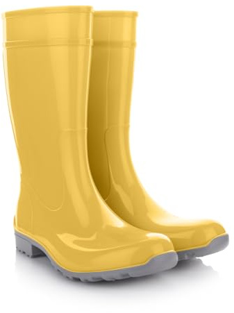 Lemigo Stivali di gomma da donna Impermeabili Stivali alti da pioggia Scarpe da giardino 967 Ilse