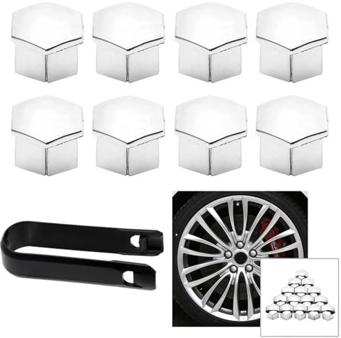 20 copridadi per ruota, 17/19/21 mm, tappi protettivi per bulloni delle ruote, con strumento di rimozione, copribulloni per auto