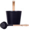 Secchiello di scarico per sauna - Accessorio per sauna in alluminio, elegante secchio per acqua spa | Secchio per sauna a secco in alluminio da 7 l, comodo strumento da bagno per sauna interno per