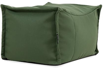 Icon Bud Tabouret, Pouf Repose Pieds avec Remplissage, Vert