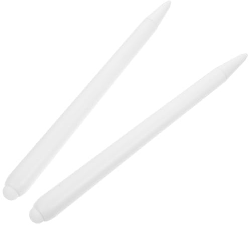 SOPOTUTU 2pcs White Dual-tip Capacitive Stylus Pens for Touch Screens and Whiteboards, Precise Writing and Drawing Tool Compatible with Electronic Whiteboards and Tablets in Office and Classroom Use