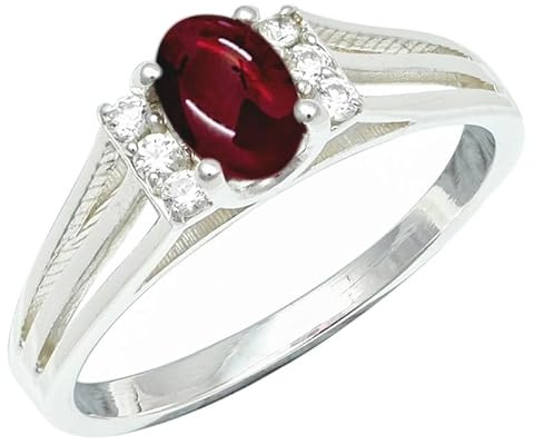 SILVERTROVE Ädelsten 925 sterlingsilver snygg handgjord band ring presentartiklar män och kvinnor smycken CRG1241AA