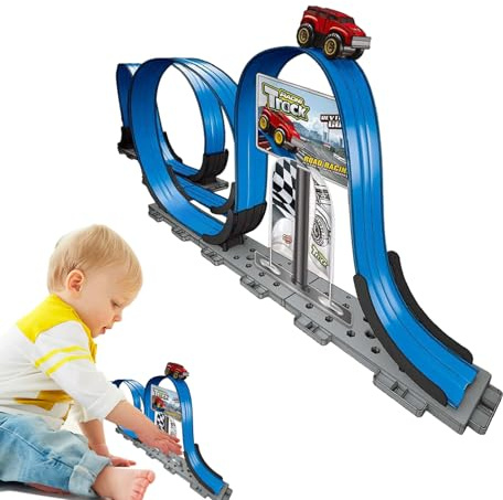 Slotcar Kit de Jeu de Circuit de Course magnétique pour et Filles, récompenses de Classe, fête, Remplissage de Sac de Noël