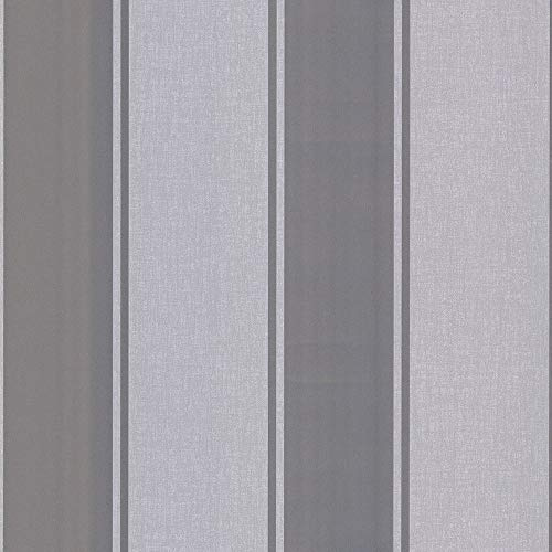 Arthouse 906607 Silver Metallic Textures Luxe Stripe Wallpaper 906607