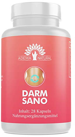 ADEMA NATURAL® Darmsano - Detox - 14 Tage Kur - Entschlacken - gesunder Darm - Darmbakterien - 28 Kapseln Inhalt