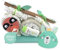 Windeltorte Faultier - Babygeschenk, für deine Babyparty - Premium Windelgeschenk mit LILLYDOO Windeln