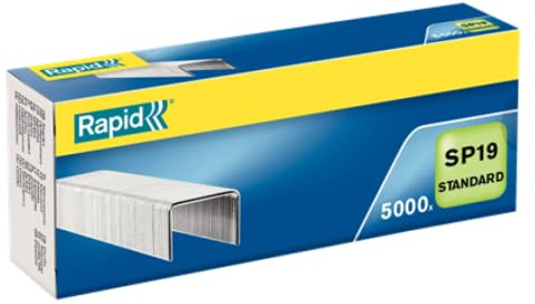 Lot de 10 Boîte de 5000 agrafes SP19/6 Standard, acier galvanisé