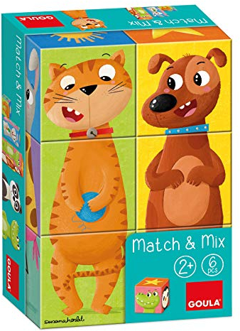 Goula - Match & Mix Stapelwürfel Puzzle ab 2 Jahren