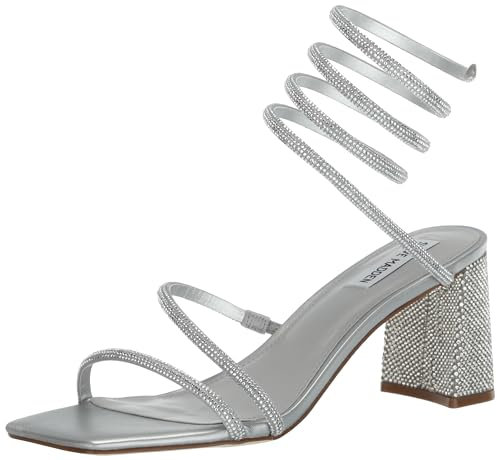 Steve Madden Damen Lopez Sandalen mit Absatz, Strass, 40 EU