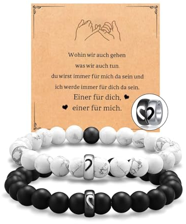 2 Stück Partnerarmbänder Freundschaftsarmbänder Beste Freundinnen Armband Bff Armband, Matching Bracelets Abschiedsgeschenk Kollege Valentinstags Geschenke Für Liebhaber Freund Freundin (01)