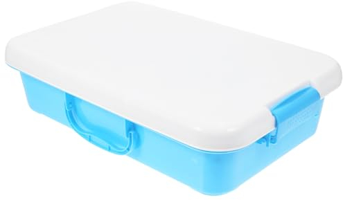 Toyvian Portable Sand Tray with Lid Handle for Boy Girl Storage Box for Sandbox Toys for Play Organizes Keeps Toys Neat and Tidy