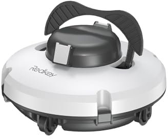 Redkey S100 Robot Piscine sans Fil, 130 Min de Nettoyage Puissant, Pente de 18°, Deux Moteurs Puissants et Brosses, Automatique de Stationnement, Robot De Piscine pour Piscines Hors Sol jusqu'à 100㎡