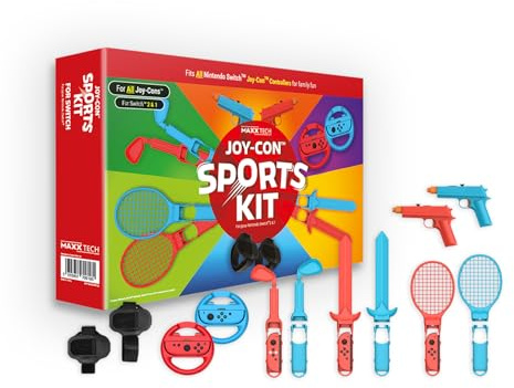 Maxx Tech Joy-Con Sports Kit for Nintendo Switch 2&1
