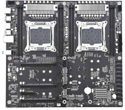 moderkort Fit For JINGSHA X99 moderkort med dubbel processor LGA 2011 v3 10*SATA 8*NVMe server NAS arbetsstation Xeon lga2011-3