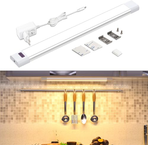WOBANE LED Cocina Bajo Mueble con Enchufe, 30cm