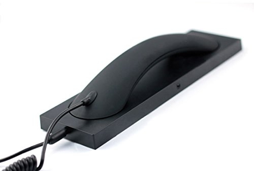 Moda Retro teléfono auricular auriculares de 3,5 mm Micrófono Prevención radiación para iPhone Samsung