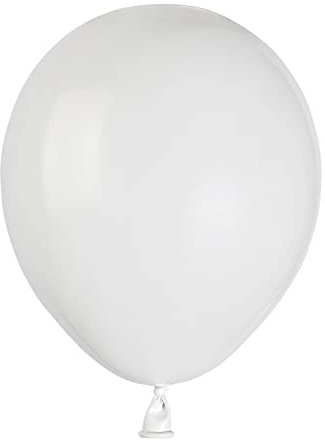 Busta 100 palloncini in lattice naturale Premium Quality A50 (Ø 13cm / 5), bianco