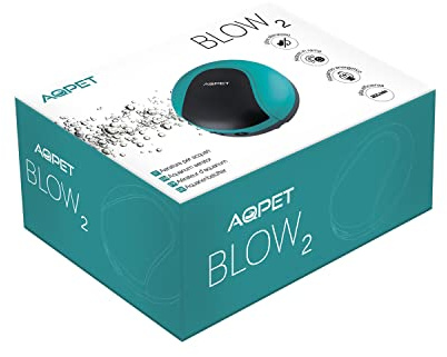 AQPET Aeratore Blow Silent per Acquari Doppia Uscita Silenzioso