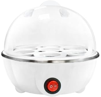 siduytin Quick And Healthy Egg Cooker - Various Cooking Options Large Capacity PP Electric Egg Cooker Electric Egg Boiler, White 1 Layer