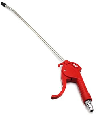 Shkalacar Soufflette à air comprimé,Pistolet à air comprimé,compresseur - souffler la poussière, souffler l'air, souffler Les Cendres, connecteur 1/4 '', Longueur de la buse du Pistolet 30 cm/6 ''