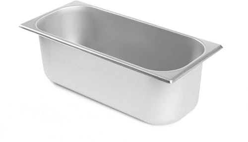 Arredo Chef Lot de 4 Bacs à glace en inox 360x165x(h) 120 mm