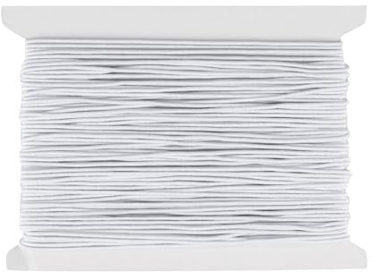 Filo per Braccialetti, 1mm x 20m Filo Elastico per Braccialetti Resistente, Cordone Bianca, Kit Elastici per Braccialetti, Bianco Cordoncino per Collane Bracciali Artigianato Decorazioni DIY