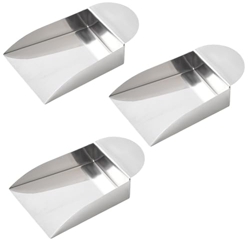 SUNNYCLUE 3Pcs Small Bead Shovel Bead Spoon Scoop Silver Metal Stainless Steel Professional Diamond Jewellery Mini Flat Spade Scooper Shovels with Handle for Pearls Gemstones Pick up Tools Supplies