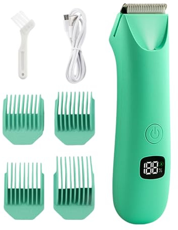 Appareil de Rasage Corporel pour Hommes | Rasoir Électrique Avec Affichage Numérique,Tondeuse Masculine pour Poils Pubiens - pour Parties Intimes Pubis Dos Aisselles Poitrine Bras