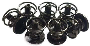 Fläktskruvar M2 Kryssskruvar med fjäderhuvud for PC-komponenter Svarta X (6,6-10,35) mm 30-pack(M2 x 10.35)