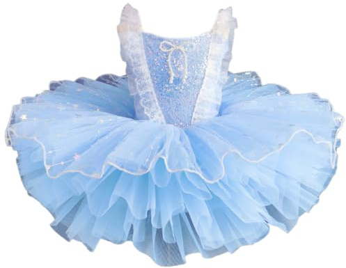 Flickor Balett Tutu Klänning Blommig Broderi Danstävling Kjol | Prinsessballerinakostym, födelsedagsfest eller finare dansskolas shower