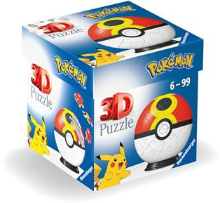 Ravensburger Pokemon Repeat Ball - 3D Jigsaw Puzzle for Kids Age 6 Years Up - 54 Pieces - No Glue Required - Pokeball