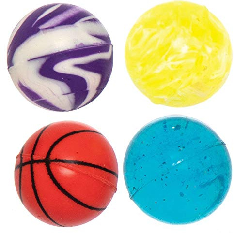 Baker Ross Mini-Flummis, großes Sortiment, 30er-Packung, Mitgebsel und kleines Spielzeug für Kinder, AT783