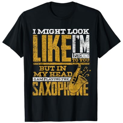 Cadeaux saxophonistes jazz Je joue le saxophone T-Shirt
