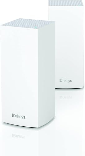 Linksys MX8400 Mesh WiFi 6 Tri-Band System | Connect 80+ Devices | 5,400 Sq Ft Coverage | 2 Pack