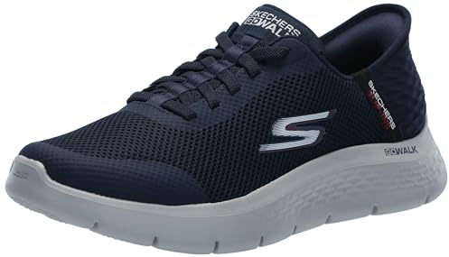 Skechers Herren Sneakers, Navy and Grey Textile/Synthetic, 46 EU