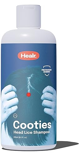 Healr Shampoo Pidocchi e Lendini Forte Con Olio di Rosmarino, 250ml - Azione 2 in 1: Trattamento e Protezione Capelli - Per Bambini - Senza SLS e SLES