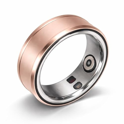 Dpofirs Smart Health Ring, Smart Ring Health Tracker BT 5.1 NFC, Monitoreo de la Temperatura Corporal y Sueño, Contador de Pasos, IP68, Gift para Smartwatches