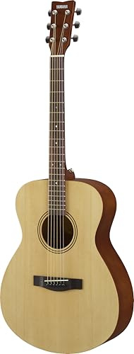 YAMAHA FS400 Guitarra Acústica – Cuerpo Compacto tipo Concert, Escala 25, Espaciado de Cuerdas Estrecho, Acabado de Poliuretano Ultrafino, Diseño Mate Moderno – Acabado Natural Satin