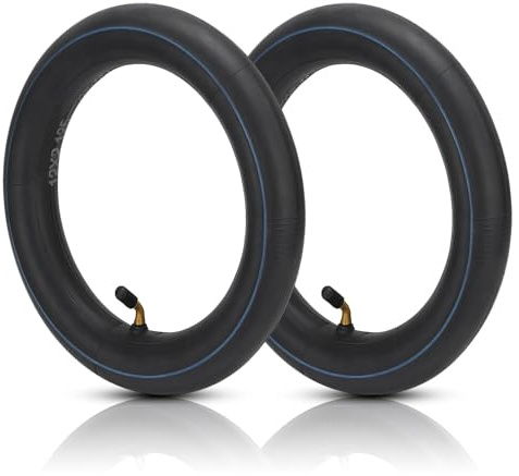 DAWRIS 2 Stück 12 Zoll Kinderwagen Schlauch Fahrradschlauch Schlauch 12 Zoll mit Winkelventil 45° Inkl 12 X 2 1/8 Verdickter Kompatibel für Kinderwagen Dreirad Laufrad Fahrrad Kinderrad