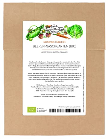 Les baies de jardins (bio) - kit de semences avec 4 variétés de baies aromatiques et paradisiaques à semer